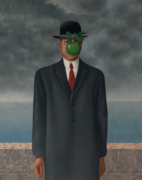 René Magritte's paintings in 3D for lenticular printing