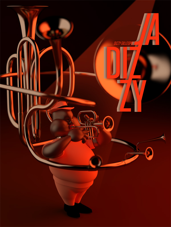 jazz orange trumpets   dizzy