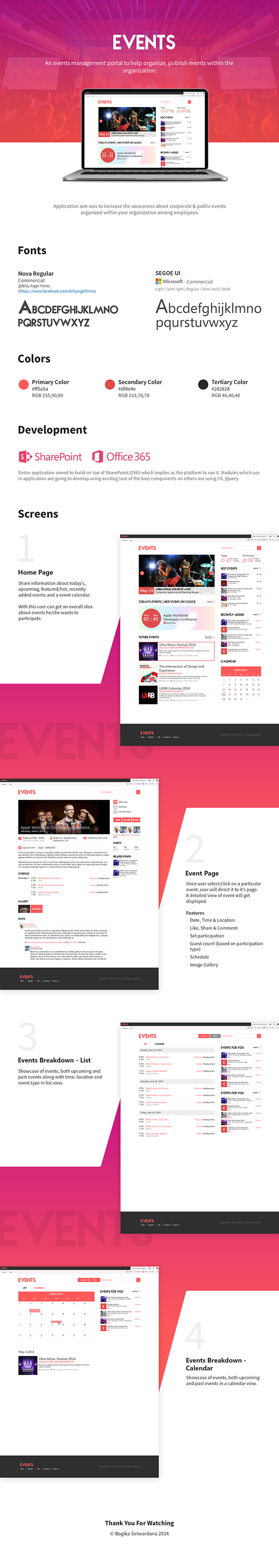 Events Management App