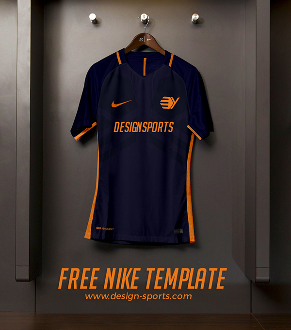 Download Free Nike Football Kit Template on Behance Free Mockups