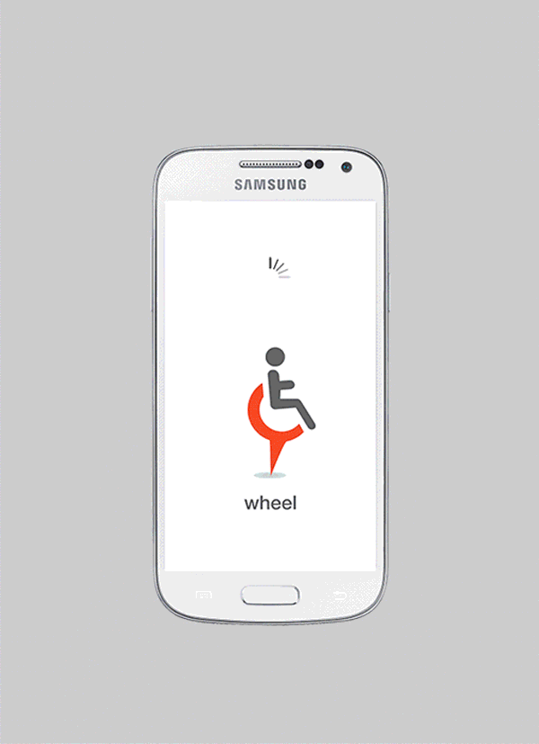 disability handicap UI ux android Mobile app