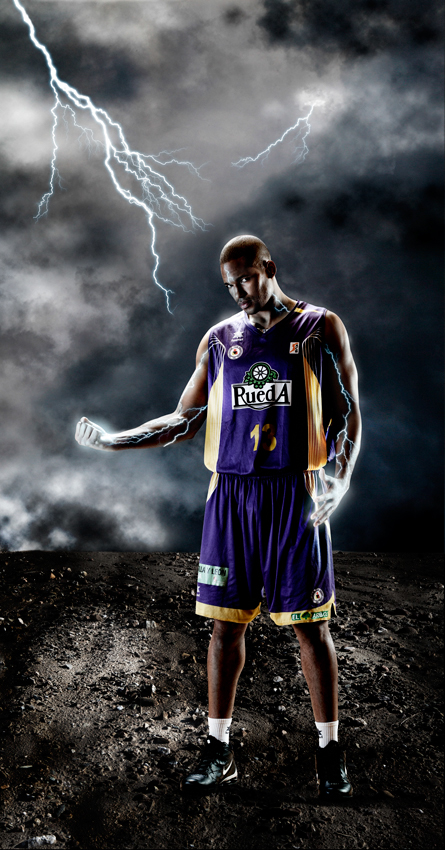 ACB basket artwork creative Photo Manipulation  CGI photoshop sport basket league sports Cheerleaders Nike poster endesa lighting
