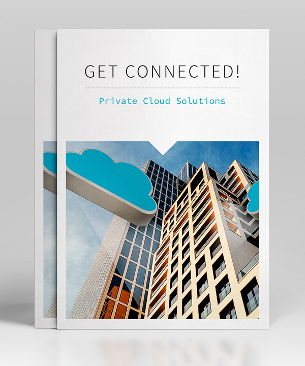 cloud computing folder flyer brochure Layout communication Technology Computer Internet