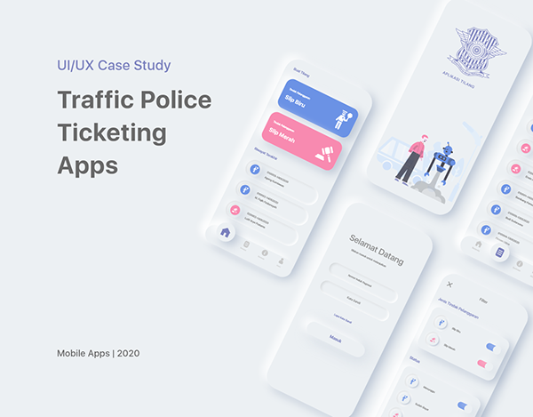 Traffic Police Ticketing Apps | UI UX Case Study