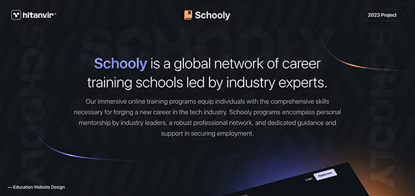 Schooly™ — Education Website