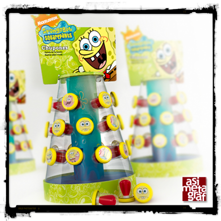 sponge bob display design Point of Purchase design  asimetagraf fedehndz  idocare4design federico hernandez-ruiz  brand Mexican Package design Mexican Design