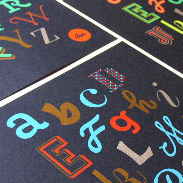 lettering  Type design  silk screen  poster