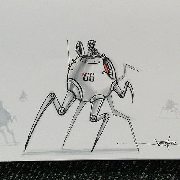 sketches sketching robots mecha