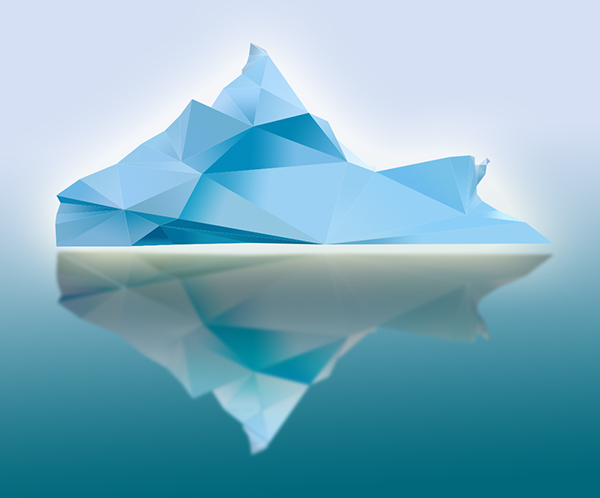 geometric iceberg reflection