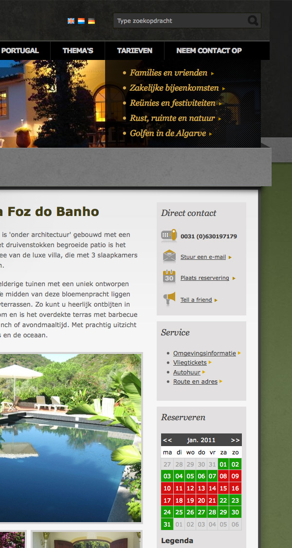 jeroen rijpstra Van der Let & Partners Identity Villa's Algarve Portugal Webdesign