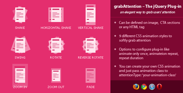 Grab Attention - jQuery Plugin on Behance