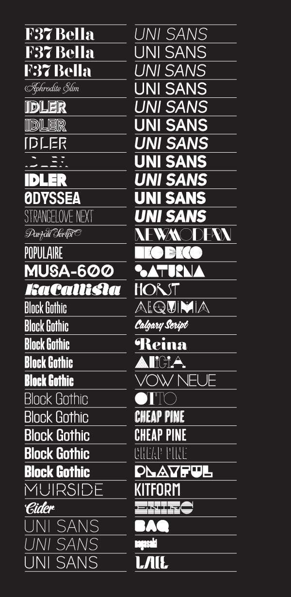 font fonts type Typeface typefaces Design Book hypefortype non-format sawdust Hellohikimori steven bonner official classic Rick Banks