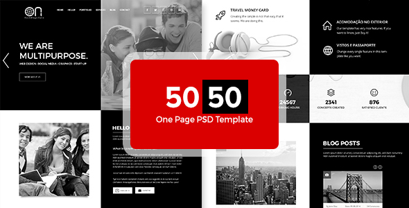 onepage Onepage PSD psd template Web Template corporate web template psd website Multipurpose PSD Template