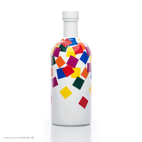 absolut Vodka celebration confetti Colourful  bottle campaign