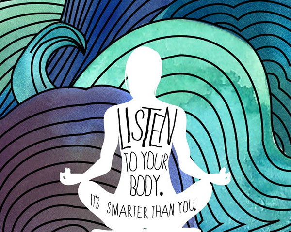 Yoga body art Health soul peace watercolor