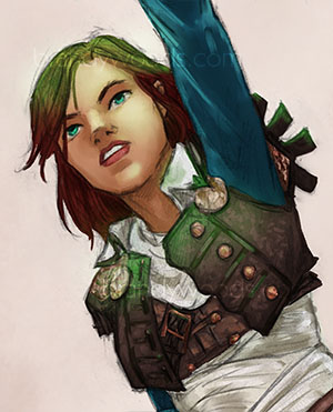 video game fanart fantasy female jeu video dragon age DAI bioware rpg character art mage sorceror Magic   Inquisitor