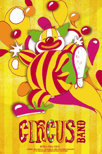 circo  Circus  circus band  cd  poster  flyer ilustracion