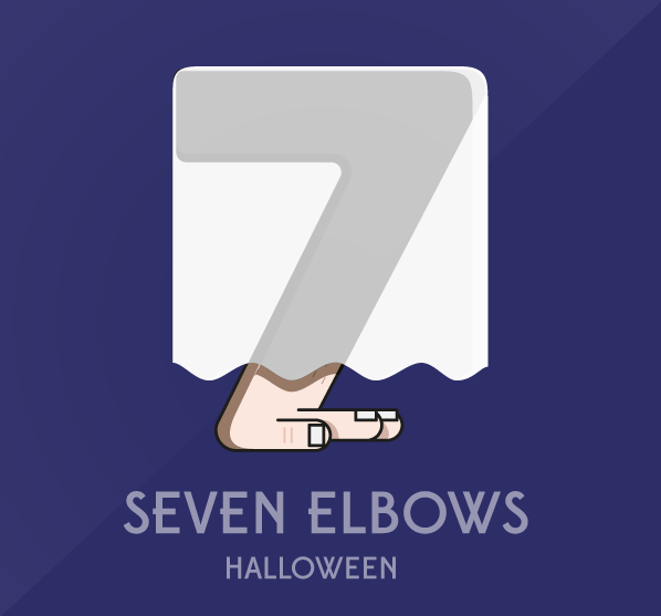 logo elbow Christmas Halloween zombie racism winter valentine arm body seven number numbers.funny seven elbows