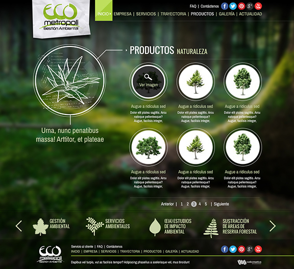 natural green Tree  eco webcreativa
