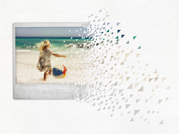 Wired magazine beach POLAROID pixel Sliced Pixel