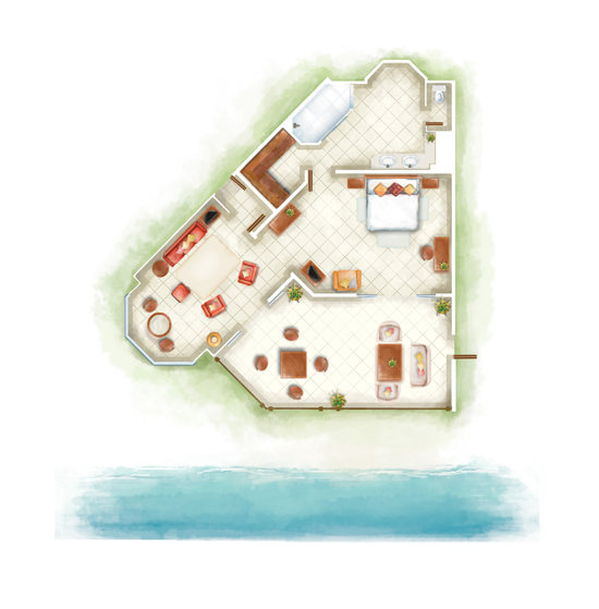 illustrations hotel plans room plans