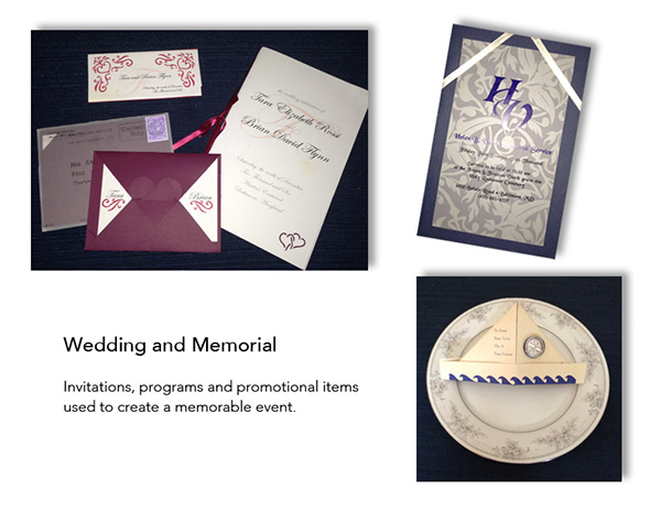 Promotional Products favors Programs invitations