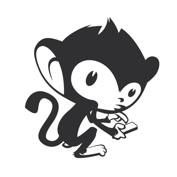 graphic design monkey logo app