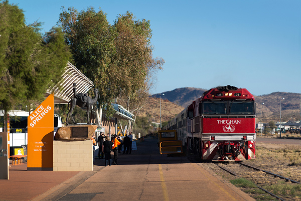 The Ghan rail journey Australia outback South Australia