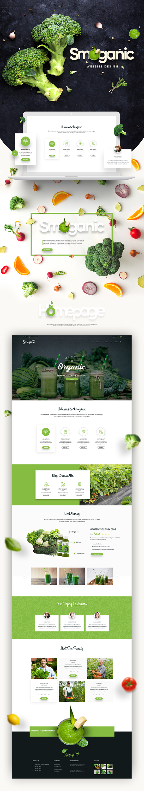 Smoganic Website Design