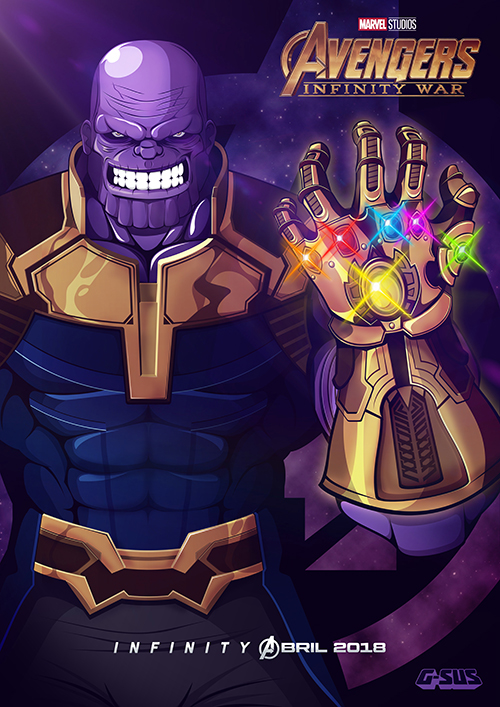 Avengers Infinity War - Thanos Art Print on Behance