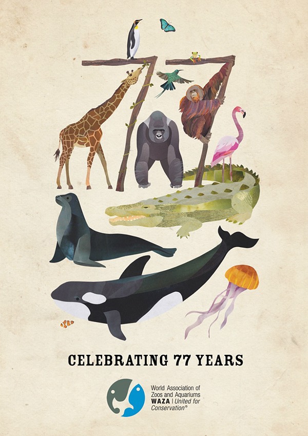World Association of Zoos &amp;amp; Aquariums Poster on Behance