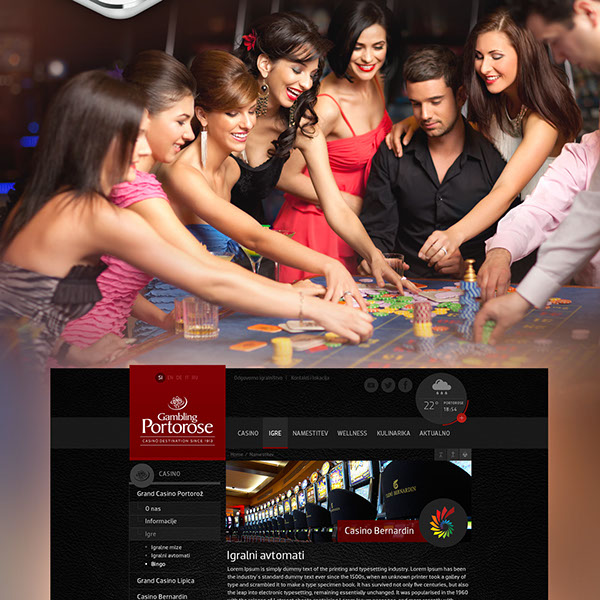 Gambling Portorose Website design