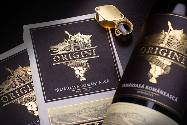 wine Label  Origini  budureasca  Packaging  romania