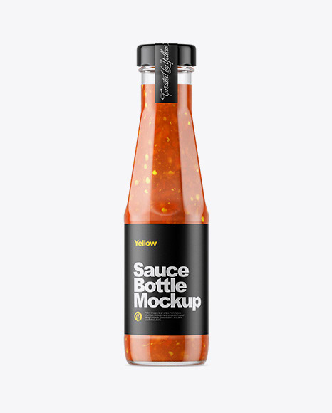 Download Chilli Sauce Jar : Glass Jar With Sauce Mockup In Jar Mockups On Yellow Images Object Mockups ...