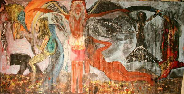 fantastic surrealism visionary mystical spiritual mural