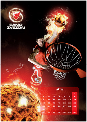 BC CRVENA ZVEZDA 2010 calendar on Behance