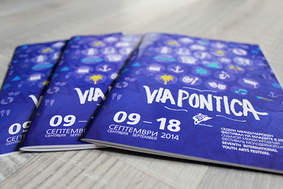 visual identity icons via pontica festival Project zdravolinna print book poster brochure badge sea