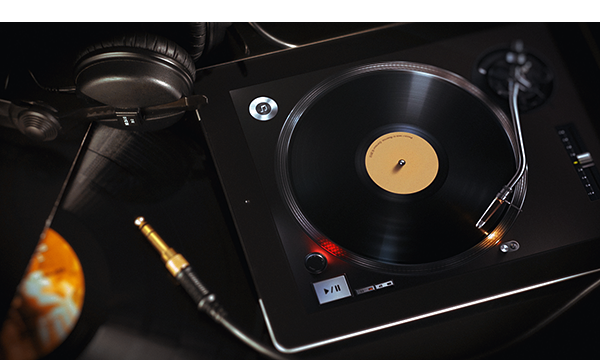Turnplay iPad turntable vinyl record player Ramotion UI app application Interface design Entertainment Audio analog