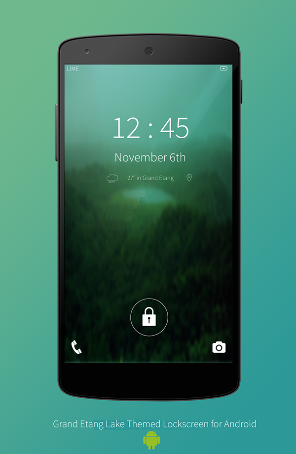 lock screen Cover Screen android grenada design minimalistic clean