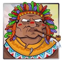 slot machine indian Native Indiani nativi americani freccie arco tenda capo indiano piume indian boss