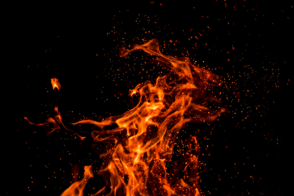 High Speed macro fire Still flame Ember embers
