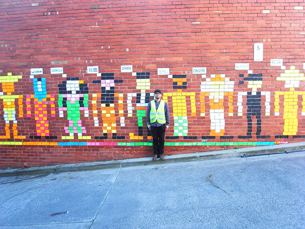 public art  pixel art  8BIT  Character Design  dandenong Australia