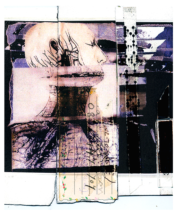 printmaking collage series mixed media texture