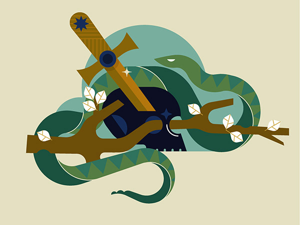 Sword and Snake illustrations