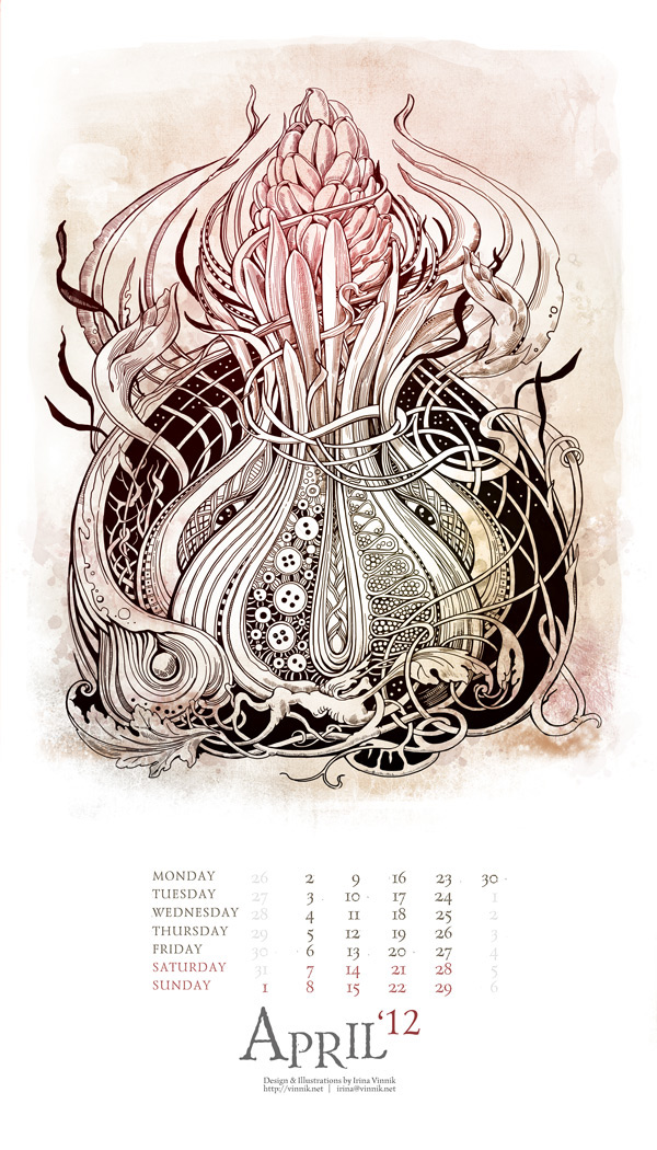 calendar art print decorative