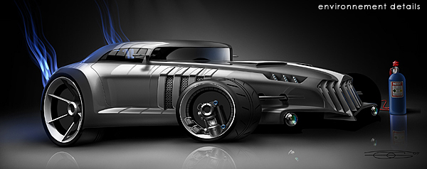 photoshop tutorial car concept automotive   rendering sketching CS3 cs5 Creativity Gamiette making of rod hot rod