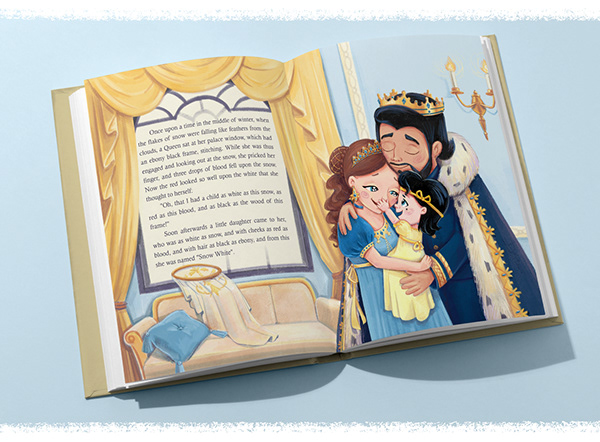 Snow White. The full life story. Book illustration