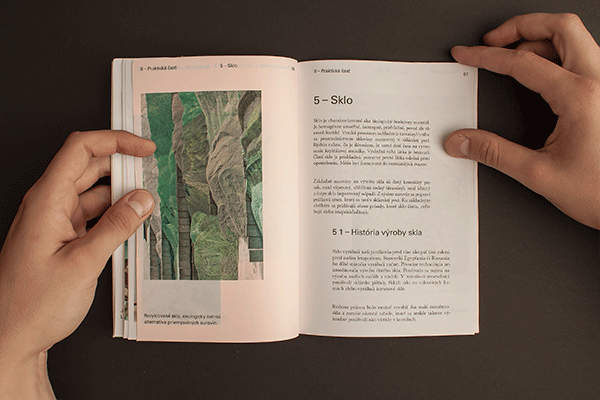 book print recyclation editorial hand sewn binding book design