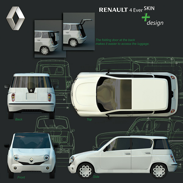 Renault 4 Ever Retro retro car new renault 4 shortlisted