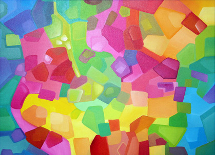 abstract acrylic jeffjag jeff jagunich colorful psychedelic color Form flow pattern squares drips circles bright vivid Dynamic light dark swirl Spiral flower hexagon triangle drops dots blocks geometry geometric image